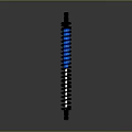 High Quality Car Parts Shock Absorbers With Black Body And Blue Coils