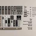 Switch Elevator Switch Elevator Button Elevator Button Floor Display 3d model