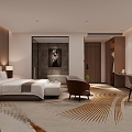 Hotel Rooms Modern Rooms 3d model