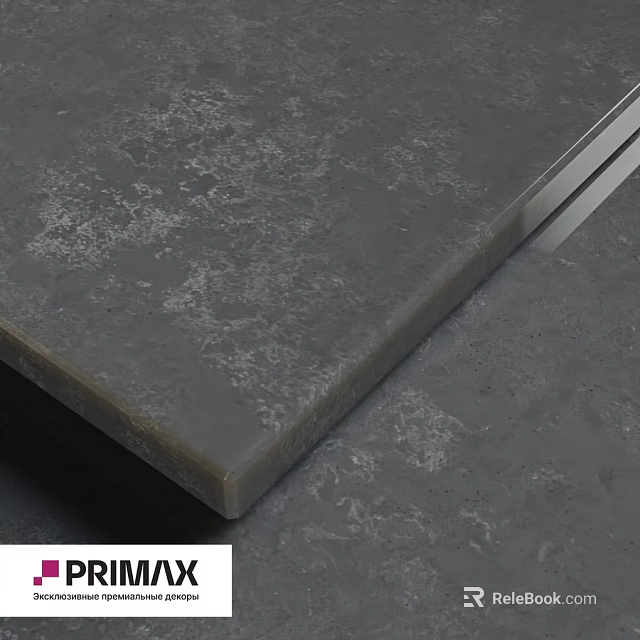 Gray Textured Building Component With Smooth Surface And Durable Material 3d model 