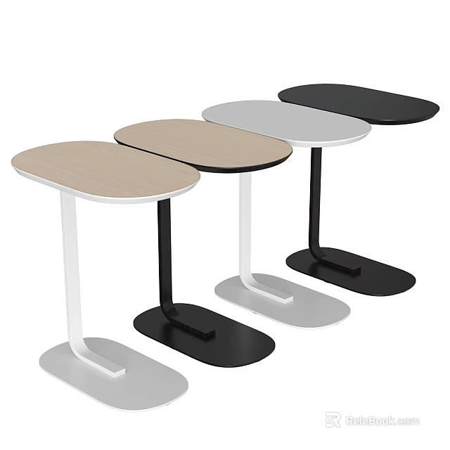 Modern Dining Tables With Sleek Legs And Various Color Options For Home 3d model 