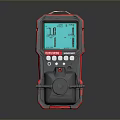 Handheld Detection Device Red Black Design With Digital Display Screen Gas Leak Monitoring Tool