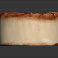 Traditional Chinese Mooncake With Red Glaze And Cross Patterns On White Base