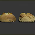 Freshly Baked Bread Loaves With Green Herbs And Cheese Toppings Golden Crust