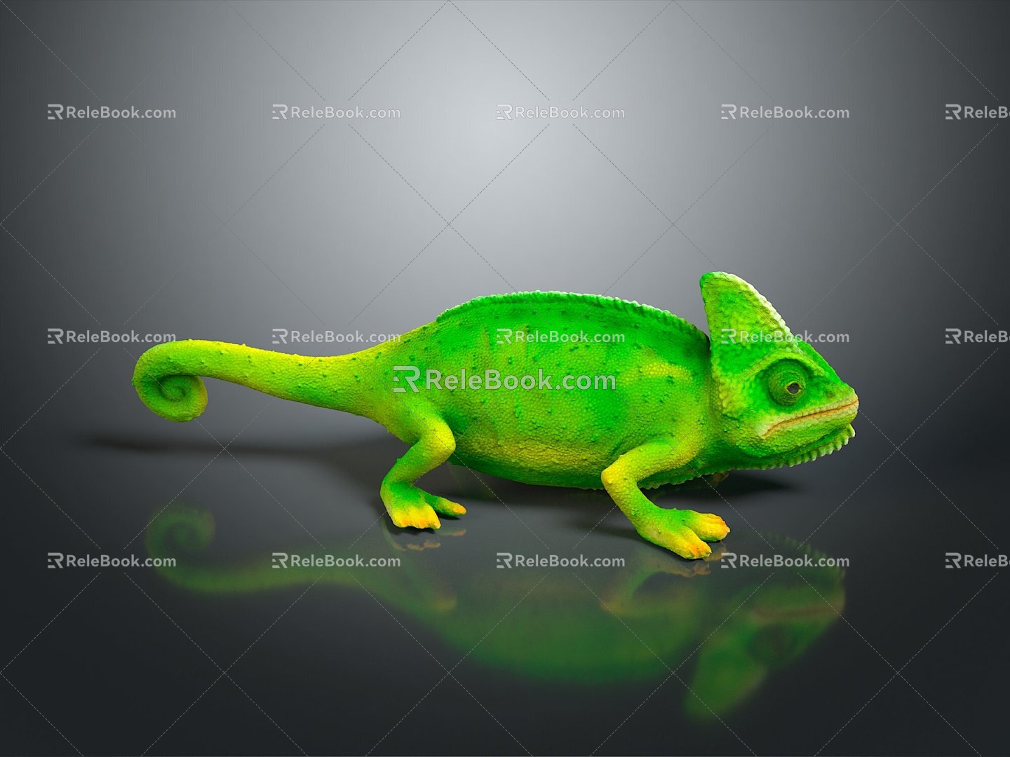 Lizard Anime Lizard Chameleon Cartoon Lizard Reptile Cold Blooded Animal Reptile Reptile Class 3d model