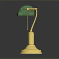 Decorative Green Stone Ornament With Golden Stand And Hanging Chain