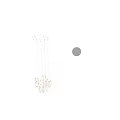 Elegant Modern White Spiral Chandelier With Multiple Warm Lighting Elements