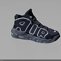 Nike High Top Sneakers With AIR Lettering And White Swoosh Logo