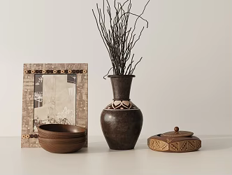 Modern ornaments combination 3d model