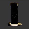 Elegant Golden Dial Watch With Black Leather Strap And Classic Design