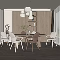 Modern Restaurant Dining Space With Wooden Walls White Pendant Lights And Light Brown White Chairs