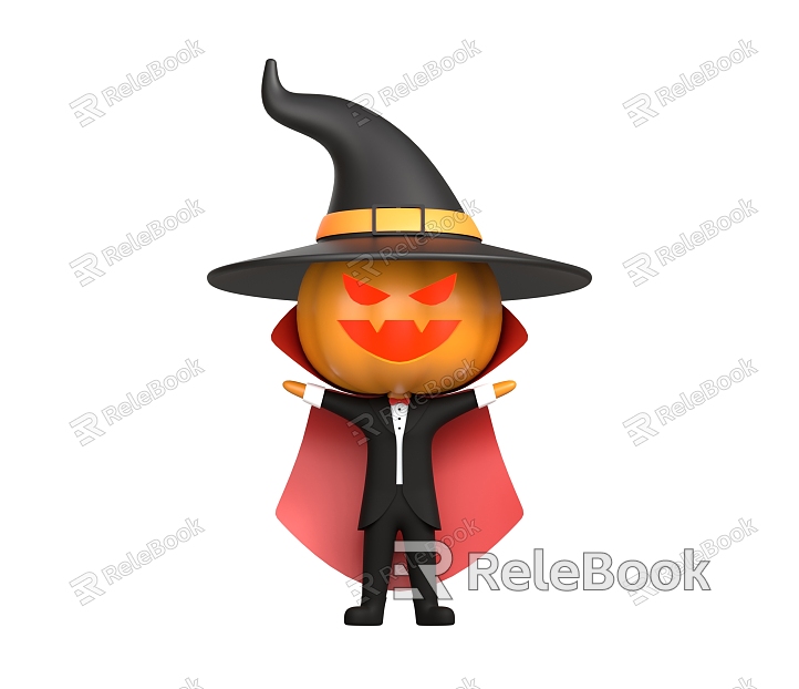 Pumpkin Head Halloween Dress Up model