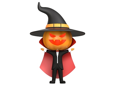 Pumpkin Head Halloween Dress Up model