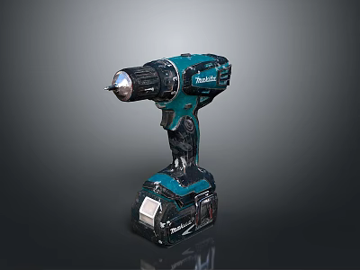 Realistic Makita electric drill electric drill tool industrial drill bit battery drilling cordless electric drill electric screwdriver cordless hand electric drill charging electric drill 3d model