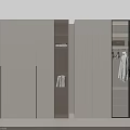 Modern Wardrobe Interior Design With Open Shelves Hanging Rods Drawers And Lighting