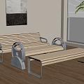 Public seats 3d model