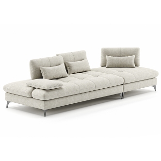 Modern Simple Double Sofa Simple Double Sofa 3d model