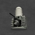 Modern Near-Artillery Near-Artillery Arrays Warship 3d model