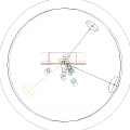 Aerial Planning of Multi Story Apartment Building With Red Brick Beige Exterior and Green Lawn Area
