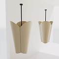 Elegant Modern Irregular Shaped Pendant Light With Unique Curved Design For Interior Decoration 3d model