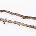 Natural Dry Wooden Branches With Rough Texture For Home Decoration Projects