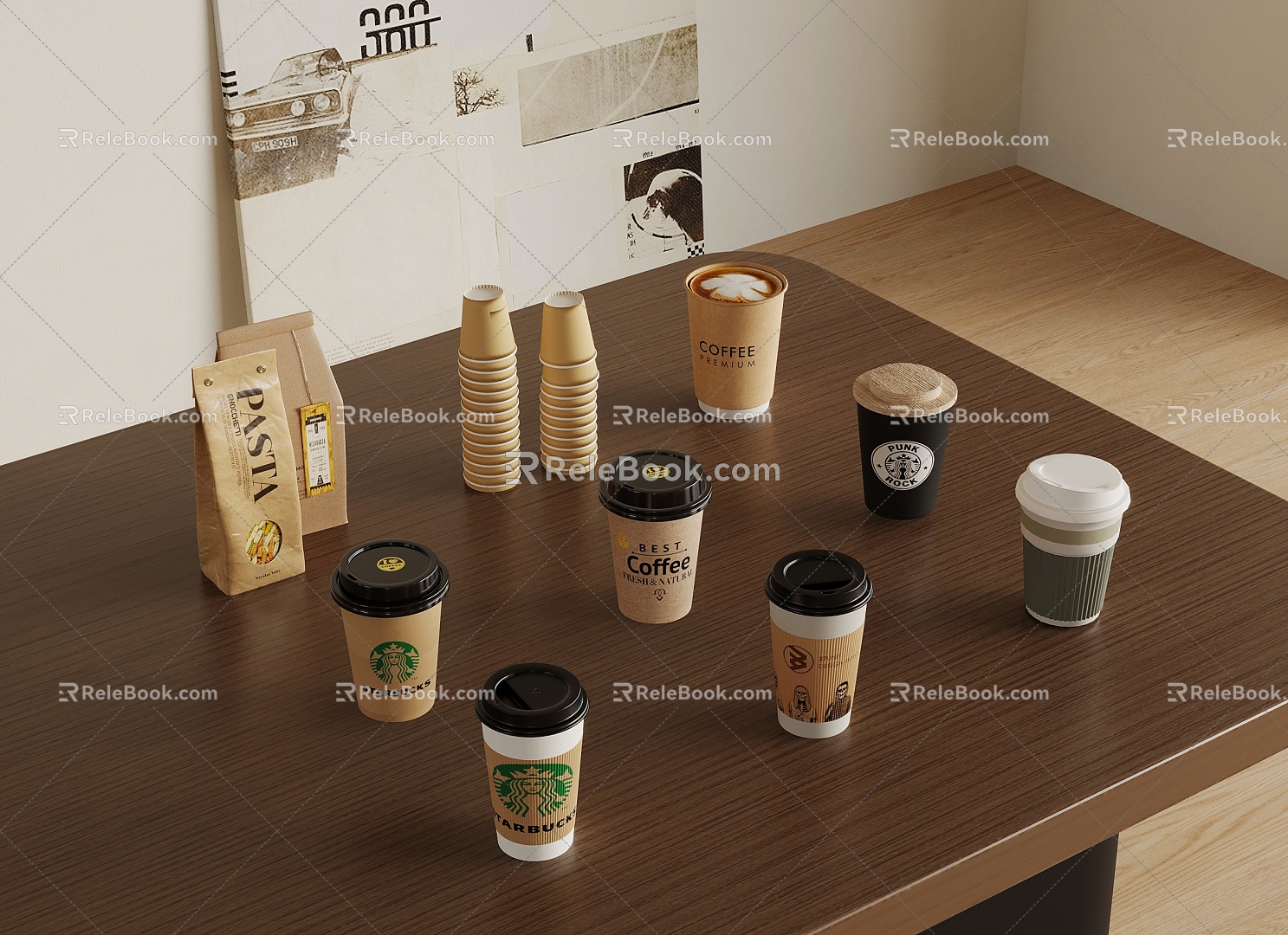 Coffee Cup Mug Coffee Paper Cup 3d model