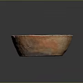 Hand Carved Terracotta Pottery Bowl With Sculpted Interior Design And Artisan Craftsmanship