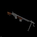 Vintage Rifle With Wooden Stock Metal Components And Detachable Magazine Classic Design