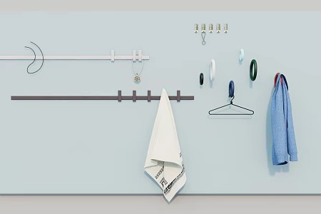 Modern hook pendant decoration 3d model