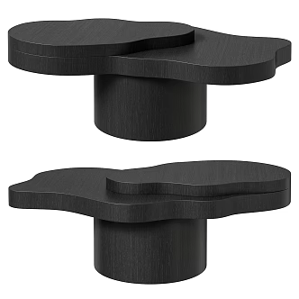 Modern Coffee Table Special Shape Coffee Table Solid Wood Coffee Table 3d model