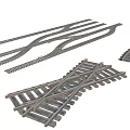 Essential Roadway Infrastructure Components Including Railroad Tracks Curves And Crossings