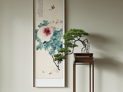 New Chinese Plant Painting Decorative Painting model