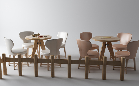 Modern Children Table and Chair Children's Table 3d model