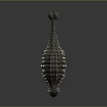 Realistic Armored Dinosaur 3D Model With Sharp Spikes And Detailed Skin Texture