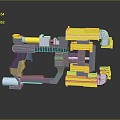 Science Fiction Weapon Electric Plasma Pistol Future Weapon Science Fiction Equipment Game Equipment Science Fiction War Science Fiction Equipment 3d model