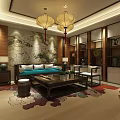 Modern Office Interior Design With Wooden Furniture Large Desk And Decorative Elements