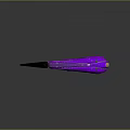 Futuristic Purple Pink Weapon With Sleek Design And Yellow Accents In Scifi Style