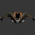 3D Sci Fi Character Model In Green Tactical Outfit With Goggles And Mechanical Gloves