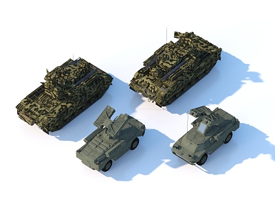 weapons armored vehicles missiles surface-to-air missiles military supplies 3d model