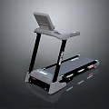 Electric Treadmill With Display Screen Handrails And Black Gray Frame For Home Use
