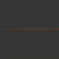 Two Traditional Weapons Featuring Long Shaft and Short Handle with Wooden and Metal Parts