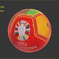 Official UEFA EURO2024 Germany Soccer Ball With Multicolored Design And Tournament Logo
