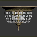 Elegant Three Candlesticks Featuring Golden Bases Transparent Crystal Structures And Colored Top Decorations