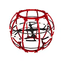 Red And Black Spherical Protective Frame With Reinforced Structure For Equipment 3d model