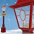 Modern Snow Street Lamp 3d model