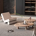 Modern single sofa 3d model