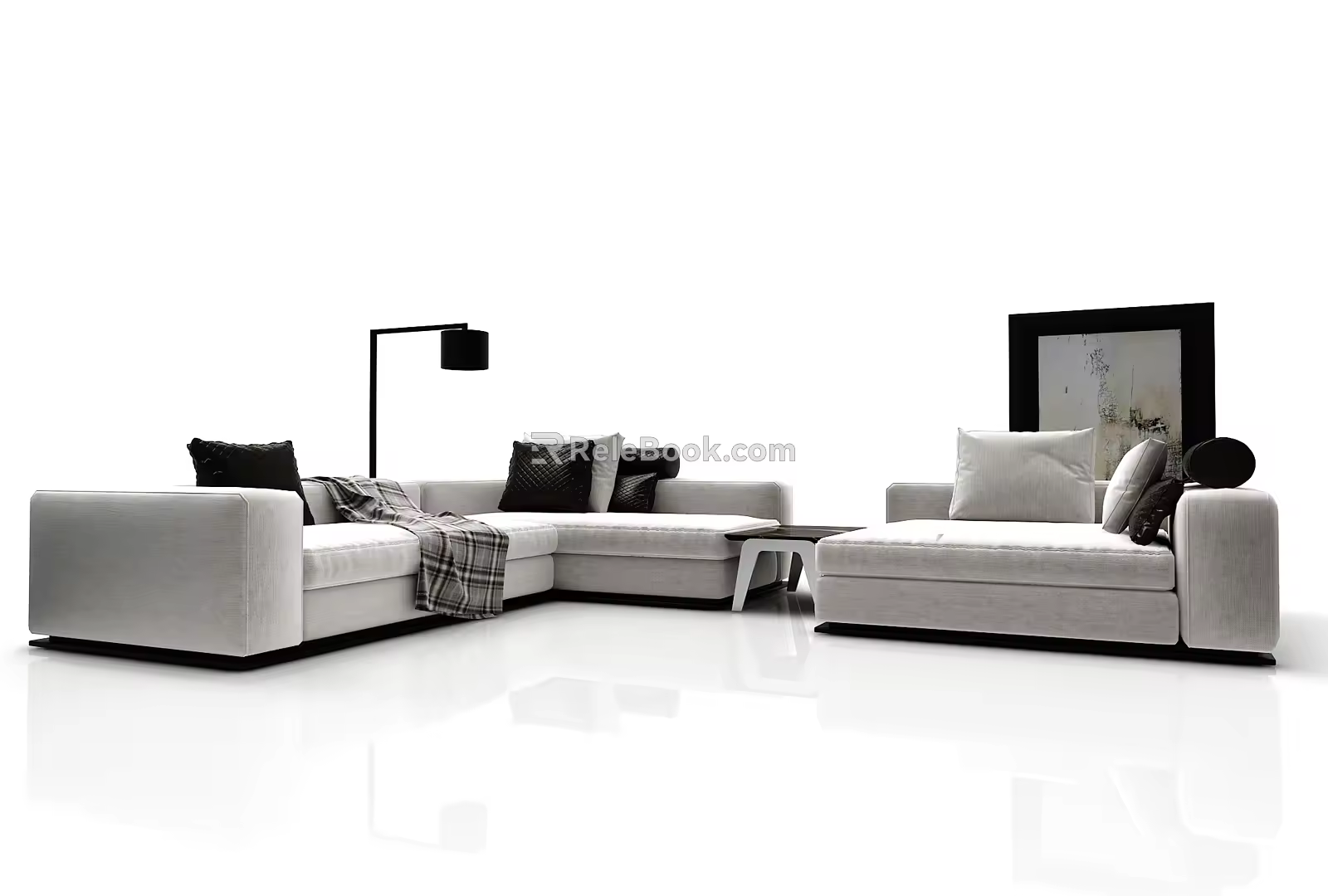 Modern Combination Sofa 3d model