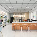 Customer Focused Print Shop Providing Printing Services Computers Shelves Supplies And Counter Stools