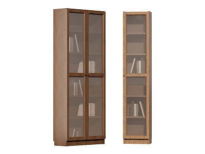 IKEA Vintage Bookcase Books 3d model