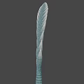 Game Movie Mythical Character With Blue Spiral Coiled Tentacle Design